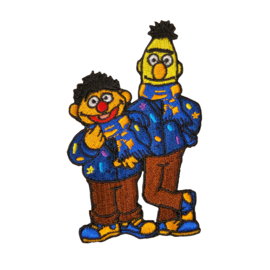 Bert en Ernie in kiel embleem Lampegat