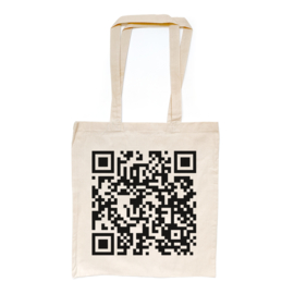 Never Gonna Give You Up - Rickroll QR totebag