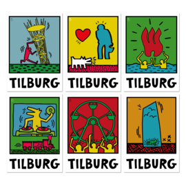 Tilburgse Street-art Ansichtkaarten - set van 6