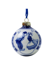 Kerstbal Kuspaar (7 cm)