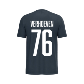 Gepersonaliseerd t-shirt met naam en rugnummer - beschikbaar in 5 kleuren