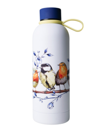 Waterfles Bosvogels Delfts Blauw