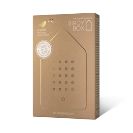 Birdybox Golden Brass - vogelgeluiden met sensor
