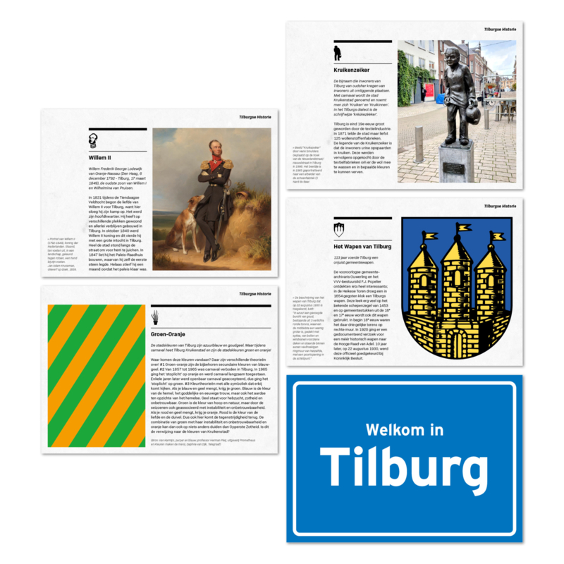 Ansichtkaarten Tilburgse Historie - set van 5