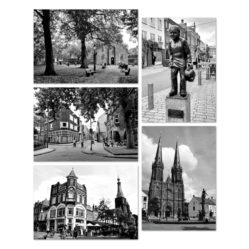 Ansichtkaarten foto's Tilburg - set van 5