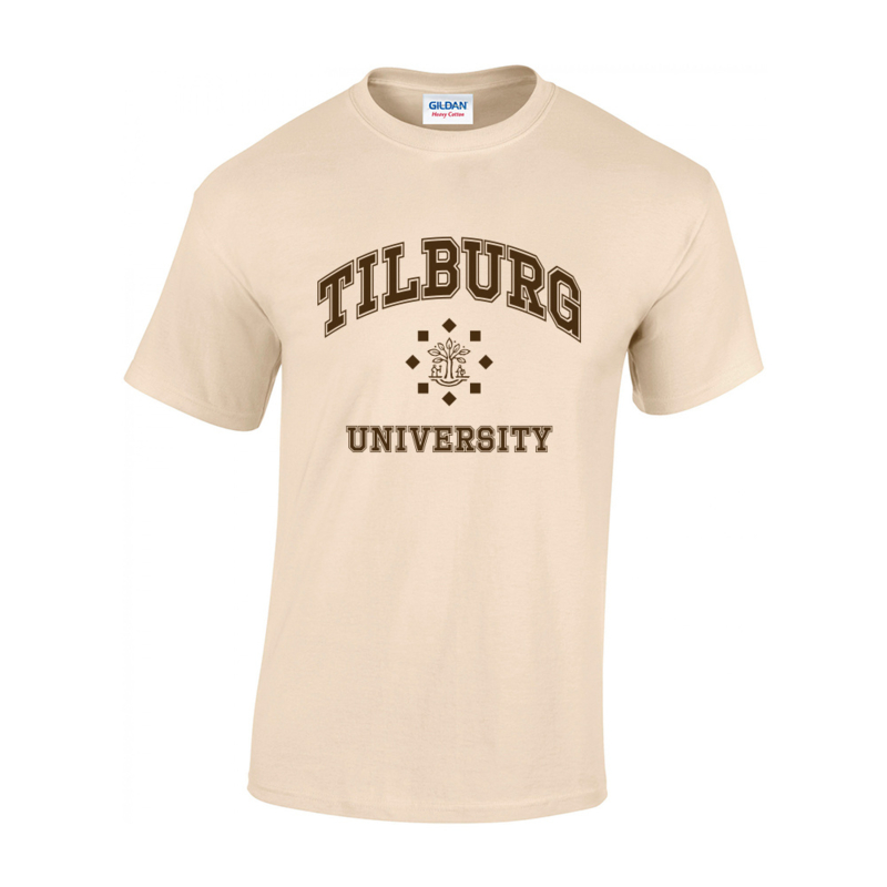 Tilburg University T-shirt beige (official)