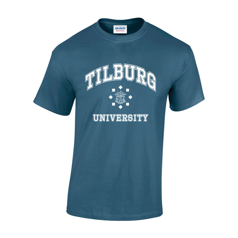 Tilburg University T-shirt staalblauw (official)