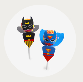 Batman en Superman lolly