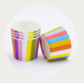 cupcake liner regenboog