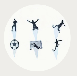 cupcake toppers voetbal thema