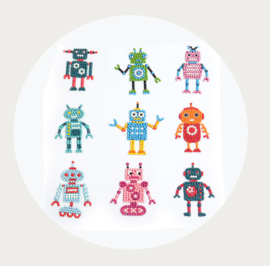 Diamond painting robot stickerset