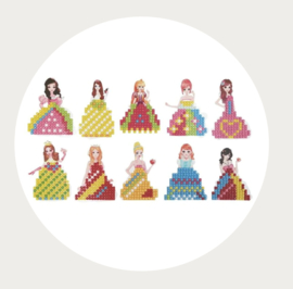 Diamond painting prinsessen stickerset