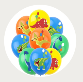 Dinosaurus ballonnen  "vrolijk"
