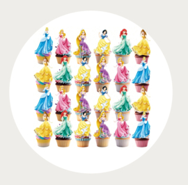 Prinses cupcake topper