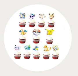 Cupcake toppers Pokémon