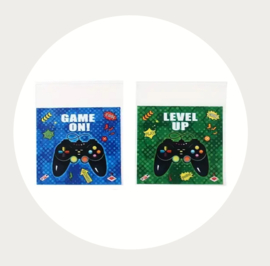 Game traktatie zakje - uitdeel zakje - snoep zakje