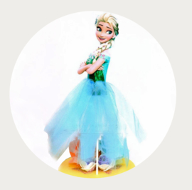 Prinses Elsa voor op een taart 1