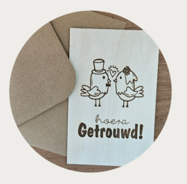 Hoera getrouwd