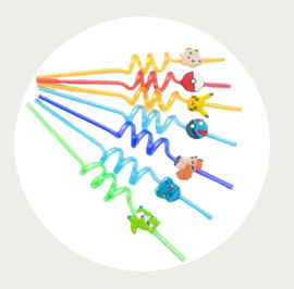 Herbruikbare Pokémon rietjes