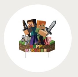 Minecraft taartbanner 1