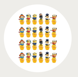 Minions cupcake toppers