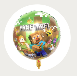 Folie ballon Minecraft rond 1