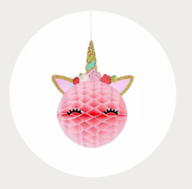 Eenhoorn honeycomb roze