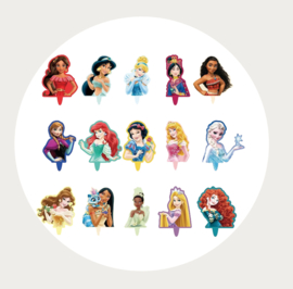 Cupcake topper Prinsessen