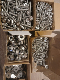 1x  RVS A4 M8  TORX45 kop met GRATIS RVS Rozetring M8+ sluitring/ keuze uit M8x30,M8x35 en M8X50