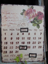 kalender eeuwig durend Claire en Eef