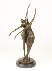 Abstract brons dansend koppel