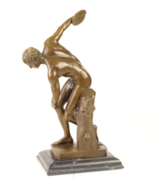 Brons beeld van Diskobolos van Myron