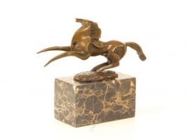 Bronzen abstracte beeld van een paard
