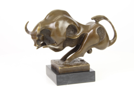 Fantastische Brons art Deco bronzen stier