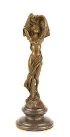 Een fantastische bronzen beeld sjaal danseres