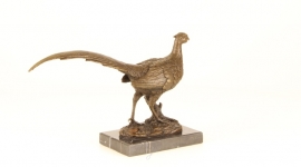 Bronzen beeld van een fazant