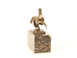 Bronzen abstracte beeld van een paard