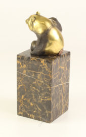 Gedetailleerd Bronzen panda beertje