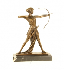 Bronzen beeld VAN DIANA DE HUNTRESS