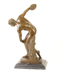 Brons beeld van Diskobolos van Myron