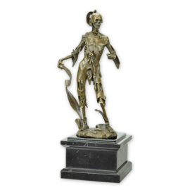 prachtige bronzen sculptuur van Memento Mori