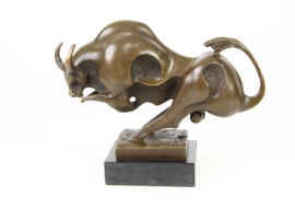 Fantastische Brons art Deco bronzen stier