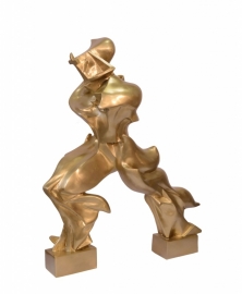 BRONZEN SCULPTUUR GENAAMD "UNIEKE VORMEN VAN CONTINUÏTEIT IN DE RUIMTE