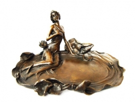 Bronzen kaartenhouder