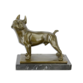 beeldje Franse Bulldog van brons