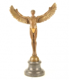 Bronzen beeld van Icarus