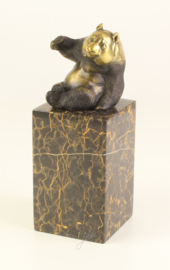 Gedetailleerd Bronzen panda beertje