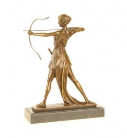 Bronzen beeld VAN DIANA DE HUNTRESS