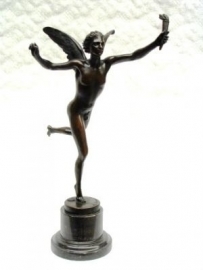 bronzen beeld genaamd GENIE VAN LIBERTY