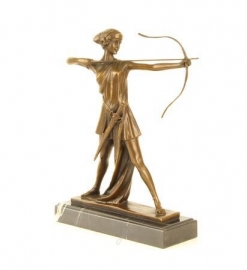 Bronzen beeld VAN DIANA DE HUNTRESS